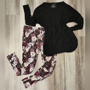 Bums and Roses Bloom Shakalaka women's medium pajama set